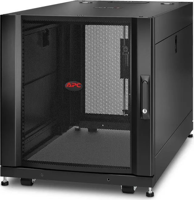 Alt view image 6 of 9 - APC NetShelter SX - Rack - cabinet - black - 12U - 19"