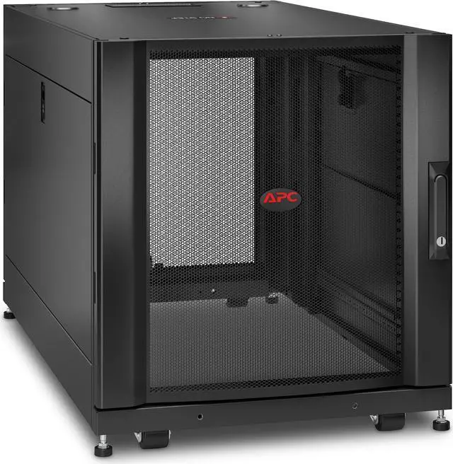 Alt view image 8 of 9 - APC NetShelter SX - Rack - cabinet - black - 12U - 19"