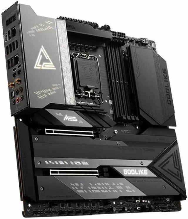 Alt view image 10 of 10 - MSI MEG Z790 GODLIKE LGA 1700 Intel Z790 SATA 6Gb/s DDR5 Extended ATX Motherboard