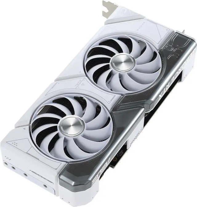 Alt view image 6 of 7 - ASUS Dual GeForce RTX 4070 White OC Overclocked Edition 12GB GDDR6X Gaming Graphics Card [DUAL-RTX4070-O12G-WHITE]