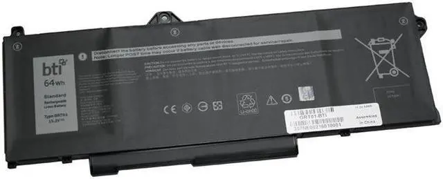 Alt view image 3 of 3 - BTI Battery - For Notebook, Gaming Notebook, Mobile Workstation - Battery Rechargeable - 4210 mAh - 64 Wh - 15.2 V