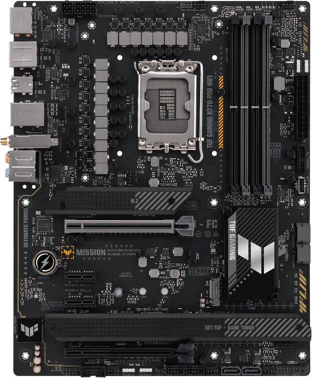 Alt view image 3 of 7 - ASUS Mainboard TUF GAMING H770-PRO WIFI - ATX - Socket LGA1700 - Intel H770
