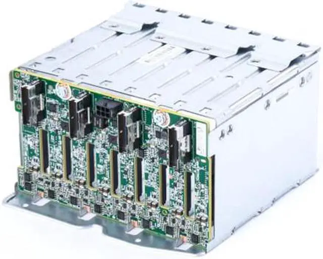Alt view image 8 of 8 - HPE ProLiant DL300 Gen10 Plus 2U 8SFF x1 Tri-Mode 24G U.3 BC Front Drive Cage Kit