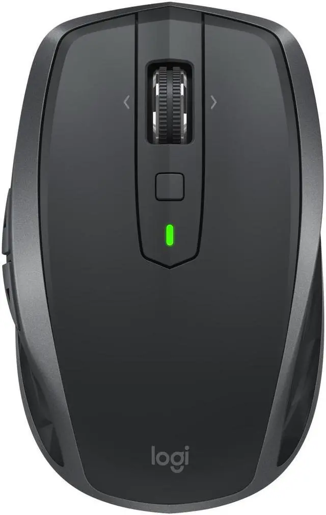 Alt view image 2 of 4 - Logitech MX Anywhere 2S - Mouse - laser - 7 buttons - wireless - Bluetooth, 2.4 GHz - USB wireless receiver - graphite