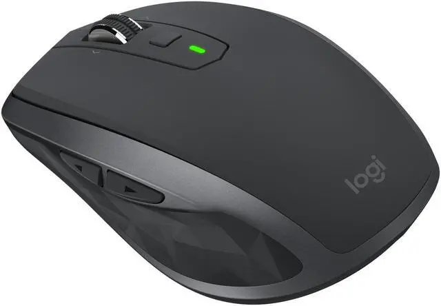 Alt view image 3 of 4 - Logitech MX Anywhere 2S - Mouse - laser - 7 buttons - wireless - Bluetooth, 2.4 GHz - USB wireless receiver - graphite