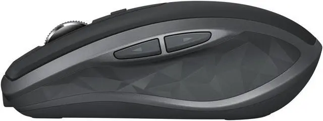 Alt view image 4 of 4 - Logitech MX Anywhere 2S - Mouse - laser - 7 buttons - wireless - Bluetooth, 2.4 GHz - USB wireless receiver - graphite