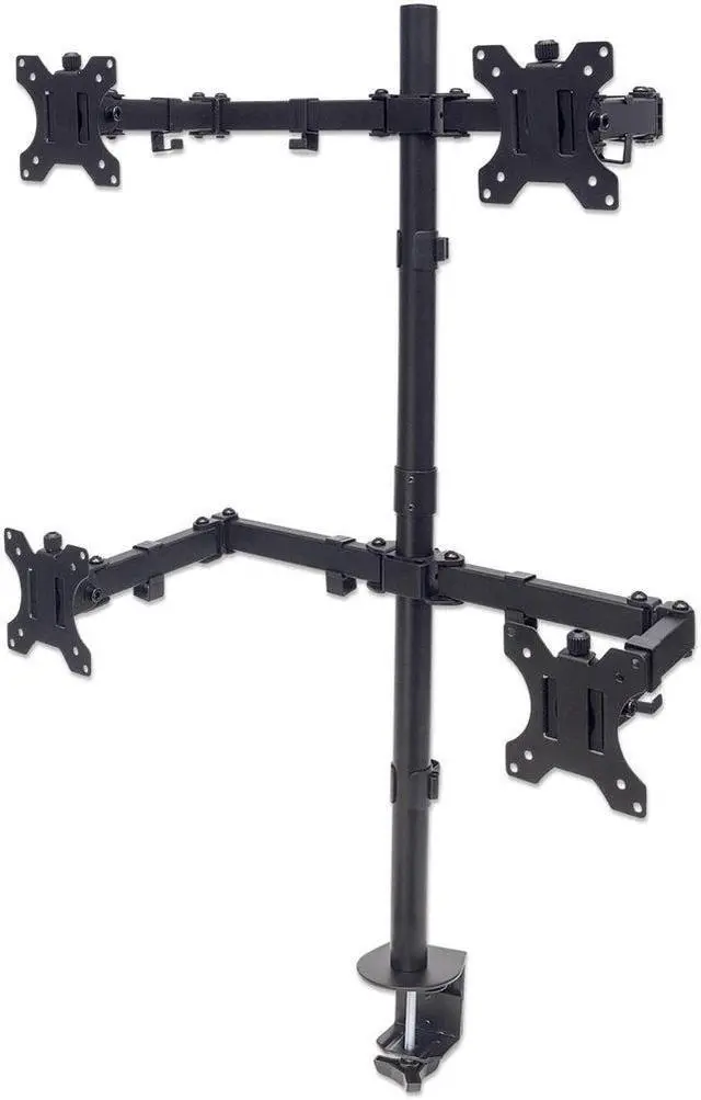 Alt view image 4 of 10 - Manhattan 461566 Desk Mount For Lcd Monitor - Black