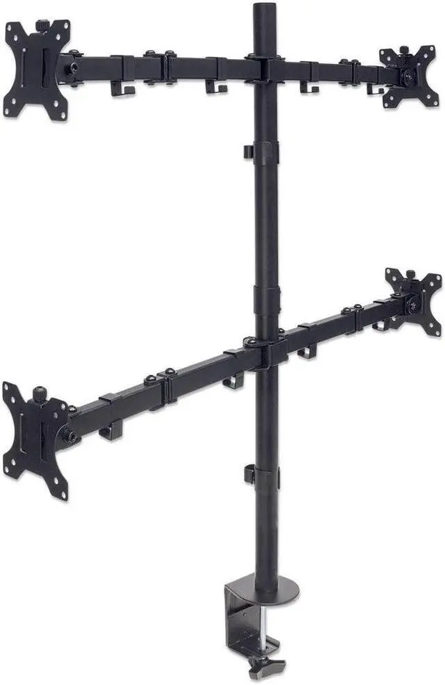 Alt view image 5 of 10 - Manhattan 461566 Desk Mount For Lcd Monitor - Black
