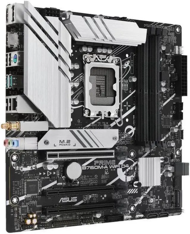 Alt view image 2 of 6 - ASUS Mainboard PRIME B760M-A - Micro-ATX - LGA 1700 - Intel B760