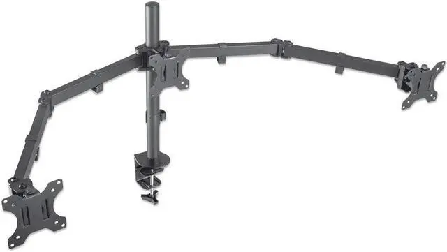 Alt view image 2 of 6 - TV/MONITOR DESK MOUNT 3 SCREENS