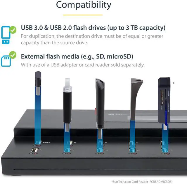 Alt view image 5 of 15 - StarTech.com USBDUPE115 USB Duplicator, 1:15, USB Flash Drives, Flash Drive Duplicator