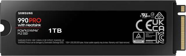 Alt view image 13 of 14 - SAMSUNG 990 PRO w/ Heatsink Gaming Package M.2 2280 2TB PCI-Express Gen 4.0 x4, NVMe 2.0 V7 V-NAND 3bit MLC Internal Solid State Drive (SSD) MZ-V9P2T0GW
