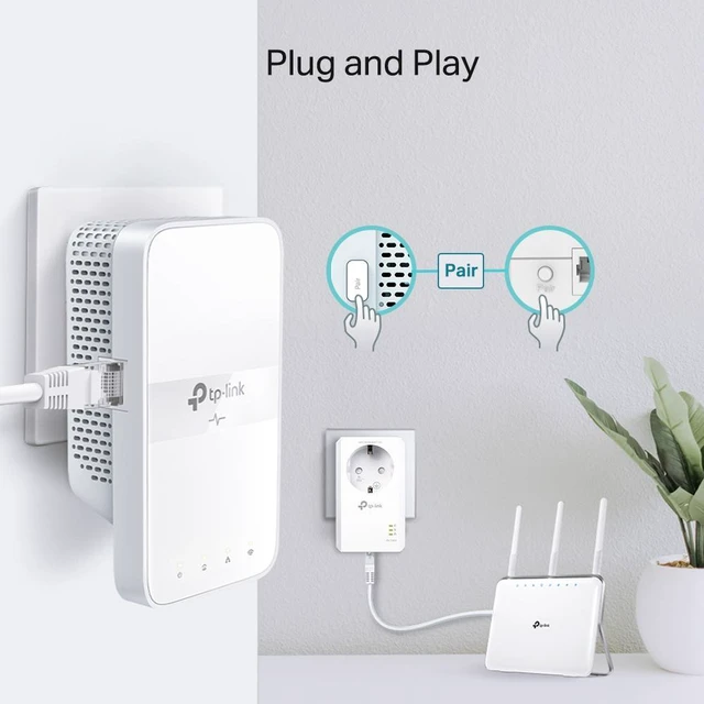 Alt view image 4 of 4 - AV1000 Gigabit Powerline AC1200 Wi-Fi Ki