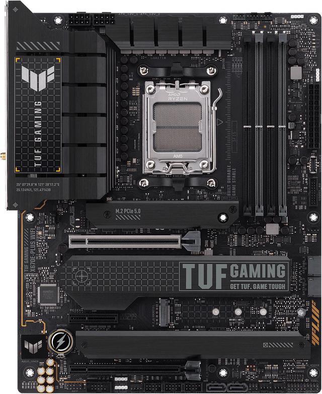 Alt view image 2 of 4 - ASUS TUF GAMING X670E-PLUS WIFI - Motherboard - ATX - Socket AM5 - AMD X670E Chipset - USB 3.2 Gen 1, USB 3.2 Gen 2, USB