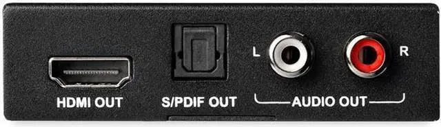Alt view image 7 of 7 - StarTech.com 4K HDMI Audio Extractor with 40K 60Hz Support - HDMI Audio De-embedder - HDR - Toslink Optical Audio - Dual RCA Audio - HDMI Audio - Supports the latest HDMI 2.0 specifications and HDR video pass-through and high video bandw...