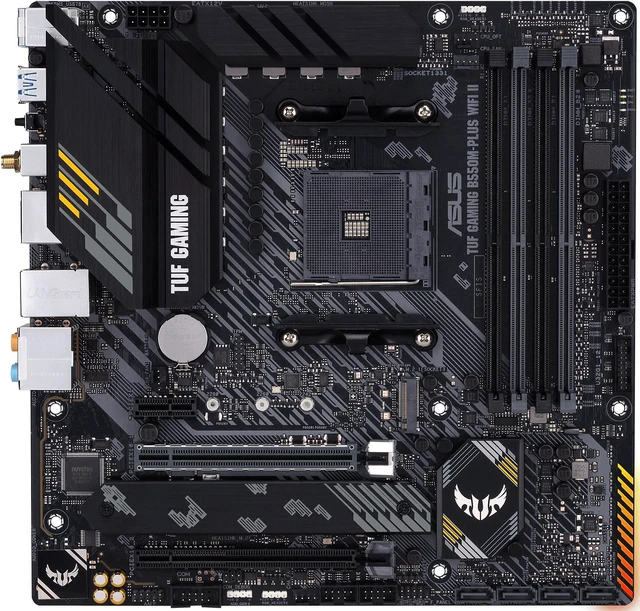 Main image of ASUS TUF GAMING B550M-PLUS WIFI II - Motherboard - micro ATX - Socket AM4 - AMD B550 Chipset - USB-C Gen2, USB 3.2 Gen 1