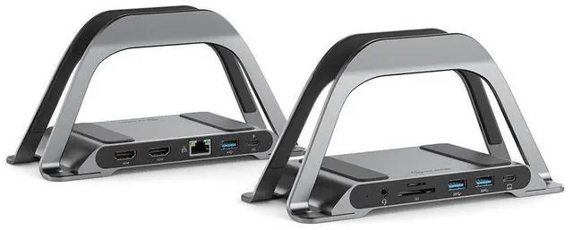 Alt view image 12 of 13 - ALOGIC Bolt Plus USB-C Docking Station with stand ALDHDLR