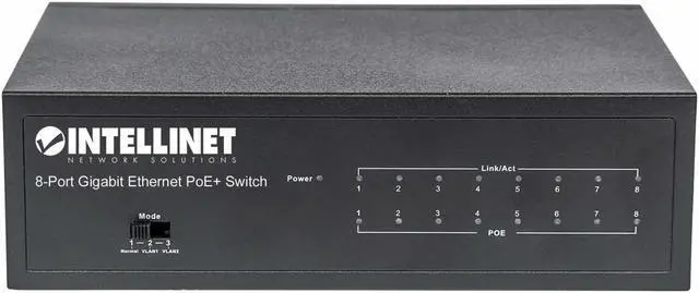 Alt view image 4 of 11 - POE PLUS GIGABIT SWITCH 8-PORT