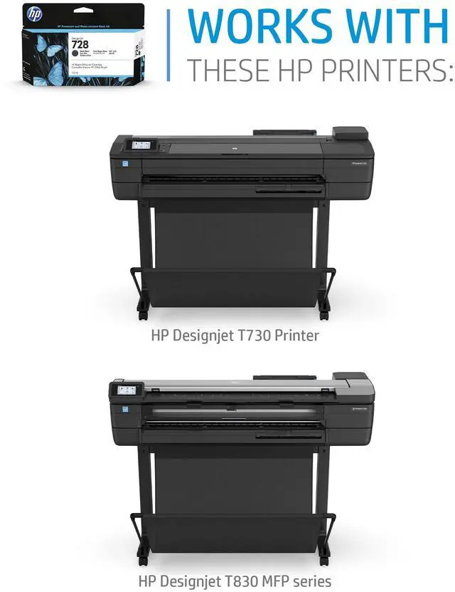 Alt view image 13 of 20 - HP 728 130-ml Matte Black DesignJet Ink Cartridge, 3WX25A