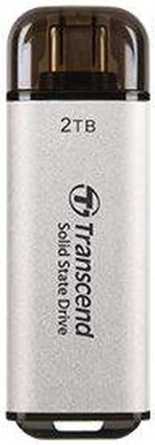 Alt view image 2 of 2 - Transcend 2TB ESD300 Portable SSD USB Type-C Silver Model TS2TESD300S