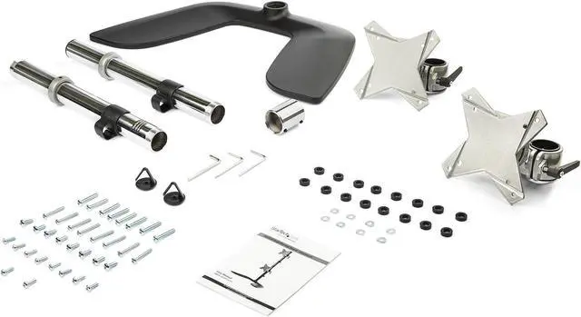 Alt view image 3 of 3 - VERTICAL DUAL MONITOR STAND