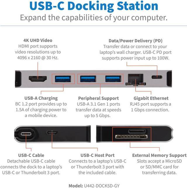 Alt view image 3 of 4 - USB-C DOCKING STATION HDMI 4K
