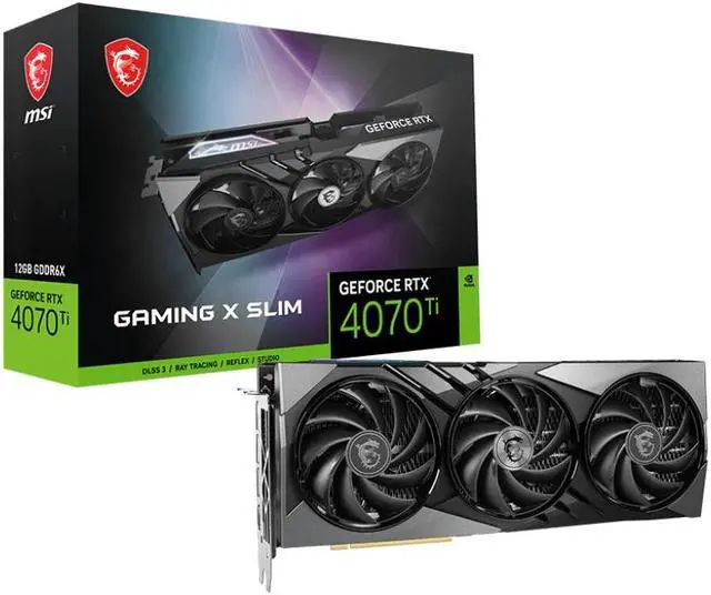 Main image of MSI GeForce RTX 4070 Ti GAMING X SLIM 12G - graphics card - GeForce RTX 4070 Ti - 12 GB