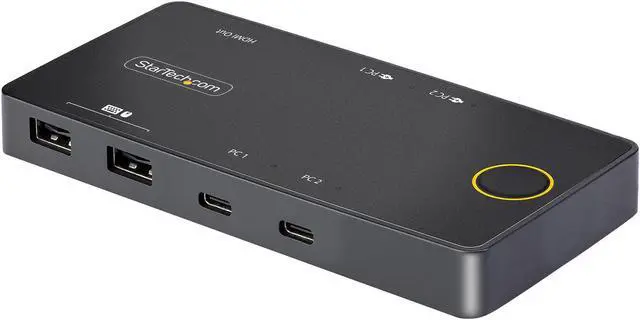 Main image of StarTech 2-Port Single Monitor KVM Switchbox C2H46UC2PDKVM