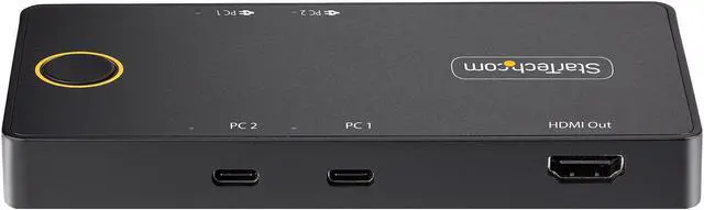 Alt view image 4 of 5 - StarTech 2-Port Single Monitor KVM Switchbox C2H46UC2PDKVM