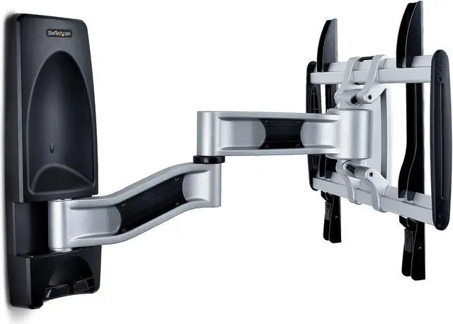 Alt view image 3 of 12 - StarTech Articulating TV Wall Mount, VESA Wall Mount, Supports 26 to 65 inch/99lb/Flat/Curved TVs, Retractable Low Profile Wall Mount TV Bracket, Adjustable Corner TV Wall Mount - TAA