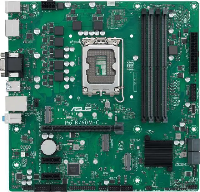 Main image of ASUS Mainboard Pro B760M-C-CSM - micro ATX - Socket LGA1700 - Intel B760