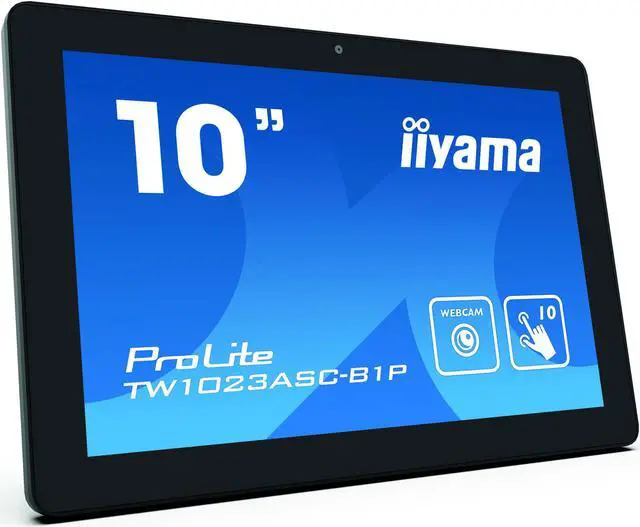 Alt view image 2 of 4 - iiyama Touch-Display ProLite TW1023ASC-B1P - 25.5 cm (10.1") - 1280 x 800 WXGA
