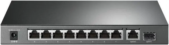 Alt view image 2 of 4 - TP-Link TL-SG1210P - Switch - unmanaged - 8 x 10/100/1000 (PoE+) + 1 x 10/100/1000 (uplink) + 1 x Gigabit SFP (uplink) -