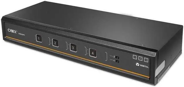 Alt view image 8 of 10 - Vertiv Cybex SC945DPH-400 Universal DP/H Secure KVM Switch 4 Port