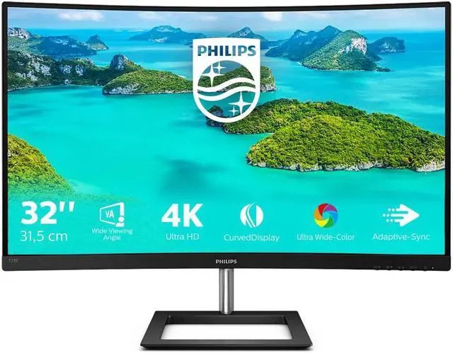 Alt view image 5 of 7 - Philips LED Curved Display E-line 328E1CA - 81.3 cm (32") - 3840 x 2160 4K Ultra HD