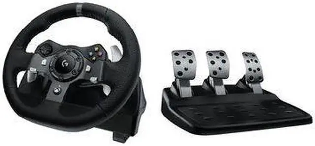 Alt view image 6 of 6 - G920 Xbox One Wired Black Steering Wheel & Pedals