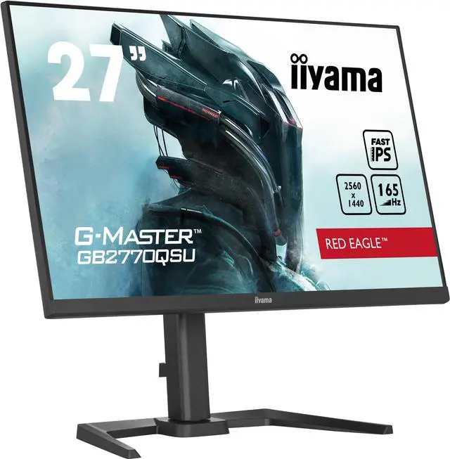 Alt view image 2 of 4 - iiyama LED-Monitor G-MASTER Red Eagle GB2770QSU-B5 - 68.6 cm (27") - 2560 x 1440 WQHD
