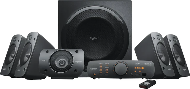 Alt view image 2 of 9 - Logitech Z-906 - speaker system - for home theater
