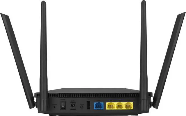 Alt view image 7 of 8 - ASUS RT-AX53U Gigabit Ethernet Dual-band Wireless Router - Black