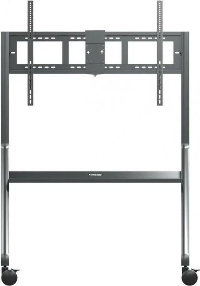 Alt view image 5 of 12 - ViewSonic VB-STND-009 IFP, CDE Slim Mobile Cart, Supports 400x400mm to 1000x600mm VESA patterns, Lockable 4" 360o Caster Wheels, Compatible With Displays up to 105" and 265 lbs. max