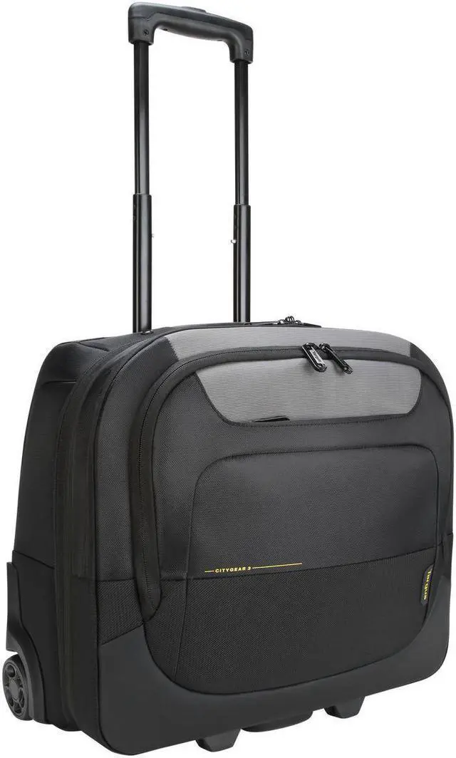 Main image of Targus CityGear TCG717GL Carrying Case (Roller) for 15" to 17.3" Notebook - Black, Gray - 8.6" Height x 16.5" Width x 17.6" Depth - 6.60 gal Volume Capacity