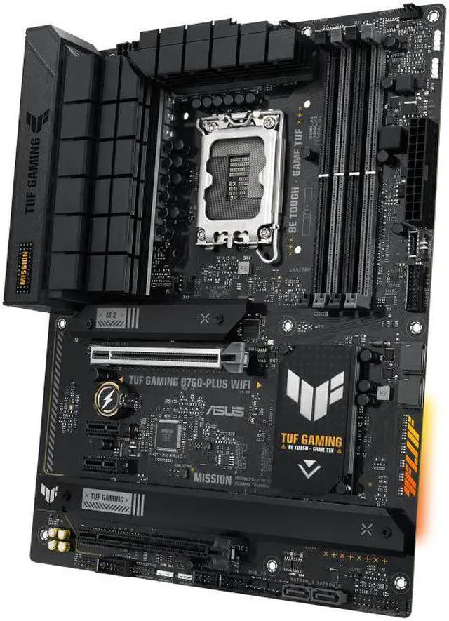Alt view image 7 of 11 - ASUS TUF GAMING B760-PLUS WIFI (13th and 12th Gen)LGA 1700 ATX motherboard with PCIe 5.0, 3xPCIe 4.0 M.2 slots,DDR5,2.5Gb LAN,USB 3.2 Gen 2x2 Type-C, front USB 3.2 Gen 2 Type-C, Thunderbolt 4, AEMP II