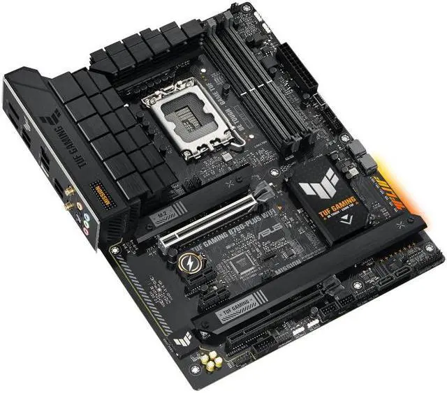 Alt view image 8 of 11 - ASUS TUF GAMING B760-PLUS WIFI (13th and 12th Gen)LGA 1700 ATX motherboard with PCIe 5.0, 3xPCIe 4.0 M.2 slots,DDR5,2.5Gb LAN,USB 3.2 Gen 2x2 Type-C, front USB 3.2 Gen 2 Type-C, Thunderbolt 4, AEMP II
