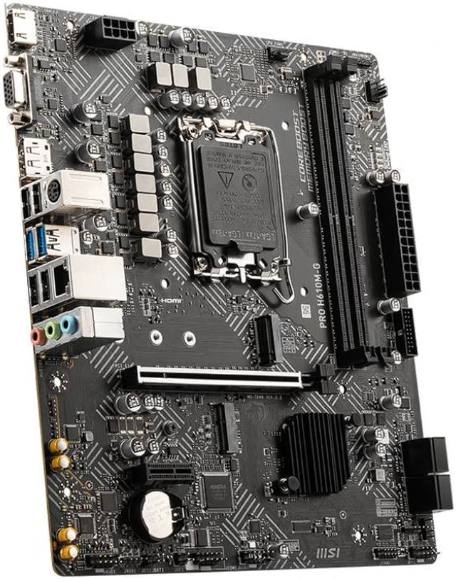 Alt view image 4 of 5 - MSI PRO H610M-G motherboard Intel H610 LGA 1700 micro ATX