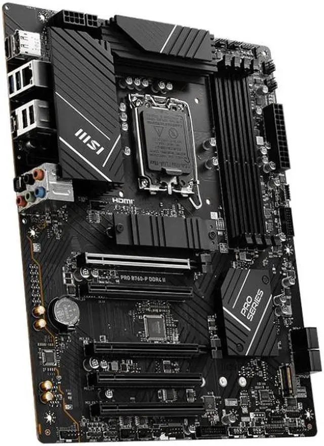 Alt view image 4 of 5 - MSI PRO B760-P DDR4 II motherboard Intel B760 LGA 1700 ATX