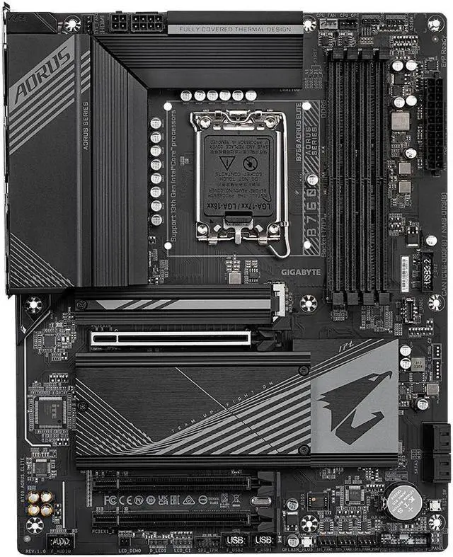 Alt view image 2 of 4 - Gigabyte B760 AORUS ELITE motherboard Intel B760 LGA1700 socket ATX