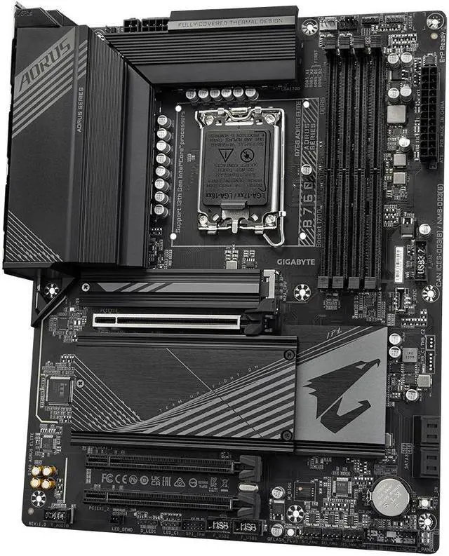 Alt view image 4 of 4 - Gigabyte B760 AORUS ELITE motherboard Intel B760 LGA1700 socket ATX