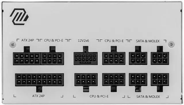 Alt view image 3 of 3 - MSI MAG A850GL PCIE5 WHITE power supply unit 850 W 20+4 pin ATX ATX