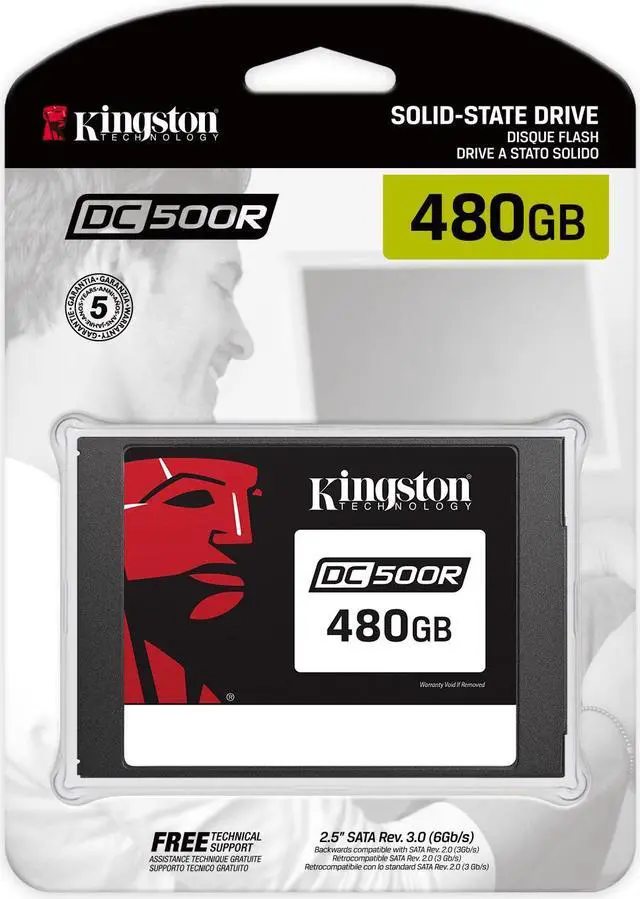 Alt view image 20 of 20 - KINGSTON SEDC500R/480G 480G DC500R (READ-CENTRIC) 2.5INCH ENTERPRISE SATA SSD