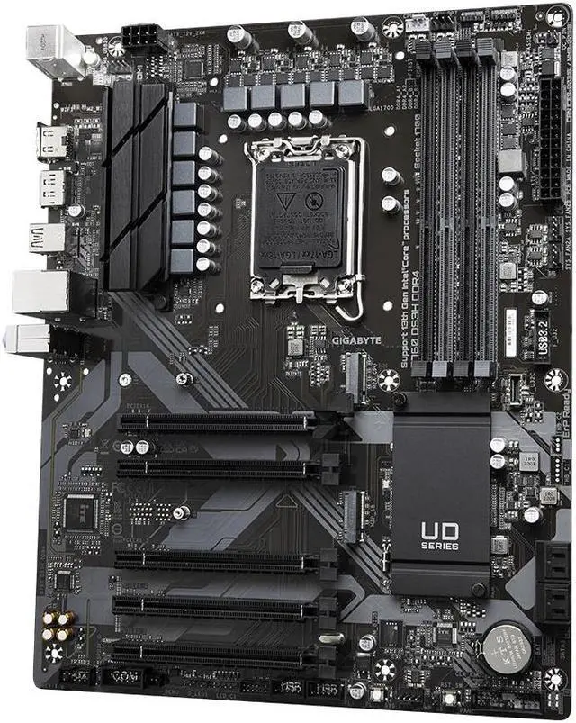 Alt view image 3 of 6 - Gigabyte B760 DS3H DDR4 Motherboard - Supports Intel Core 14th CPUs  18+2+1 Phases Digital VRM  up to 5333MHz DDR4 (OC)